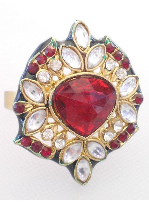 Kundan Finger Ring